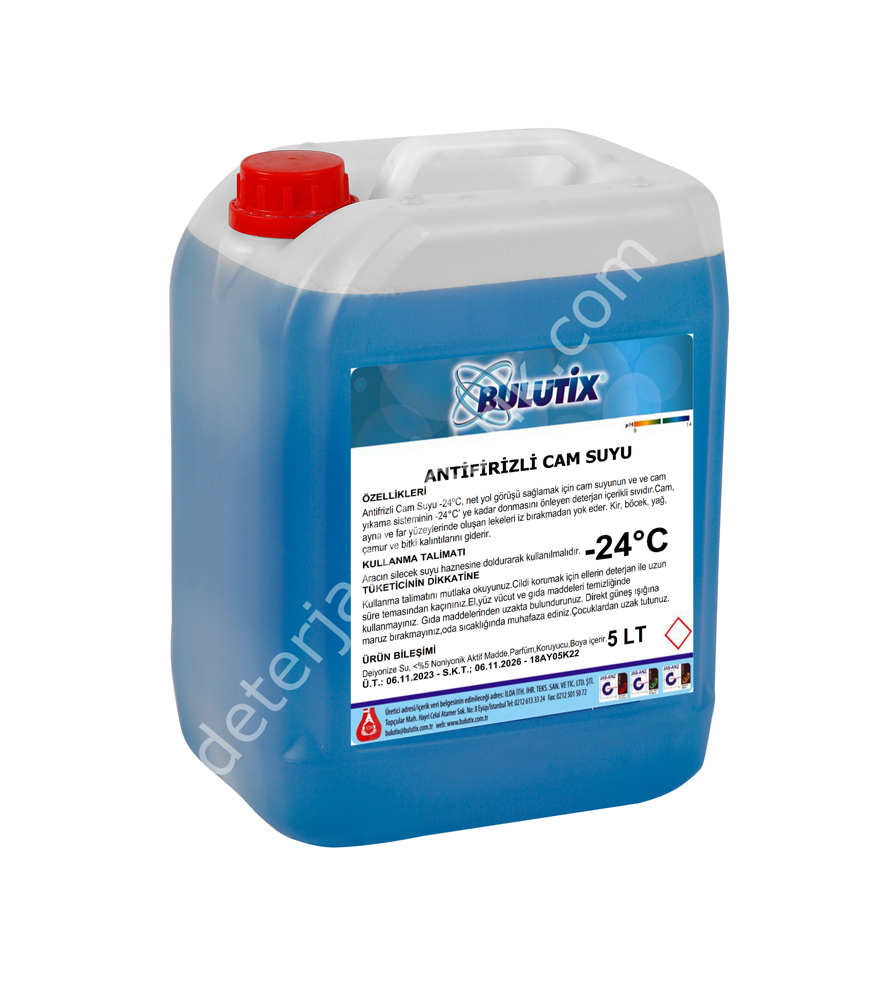 Antifirizli Cam Suyu 5 Lt Pe -24 Derece