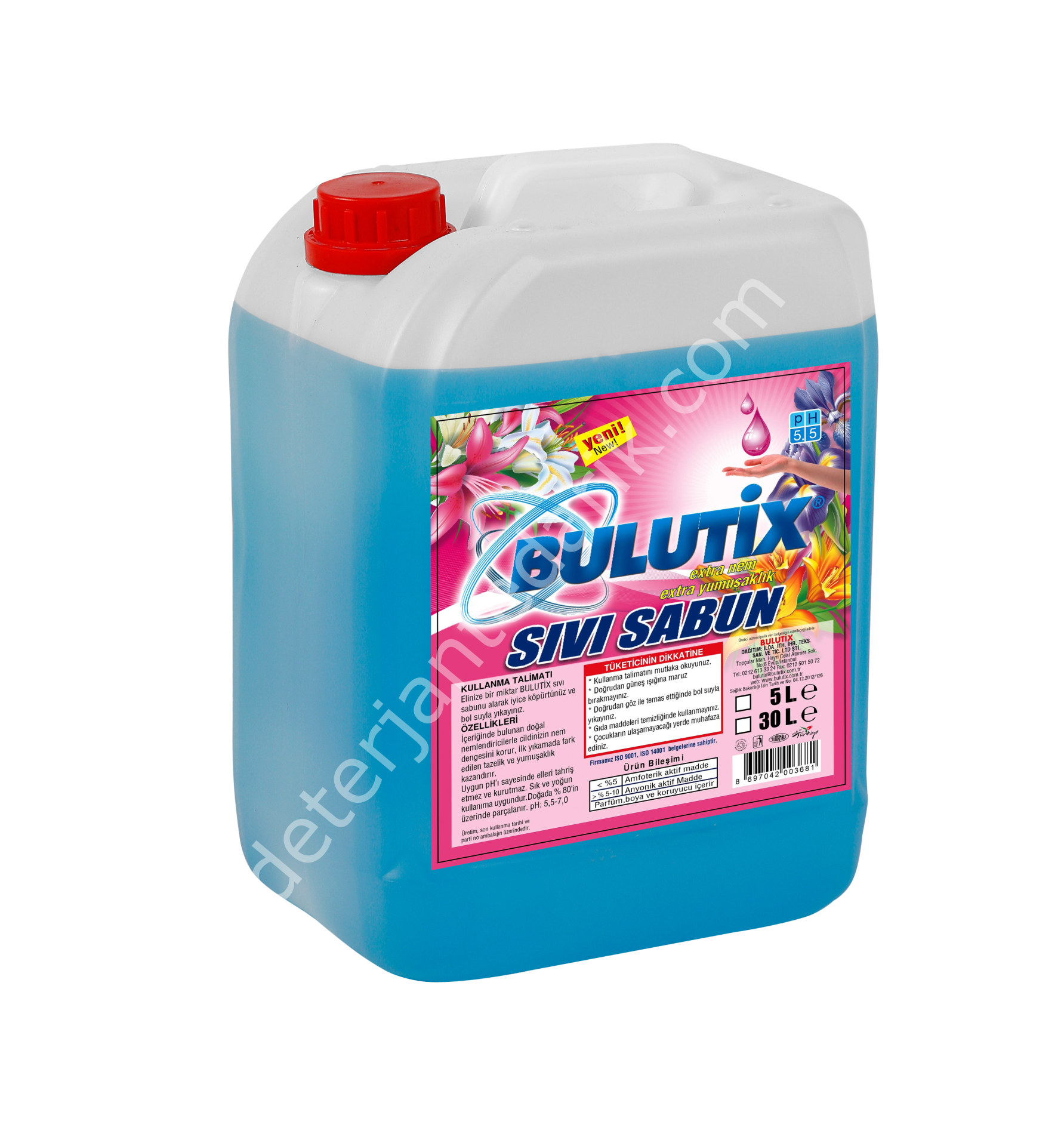 Sıvı Sabun Mavi Okyanus Naturel 5KG