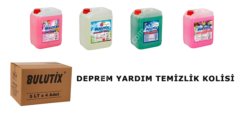 DEPREM TEMİZLİK HİJYEN KOLİSİ KONTEYNER TEMİZLİK KOLİSİ